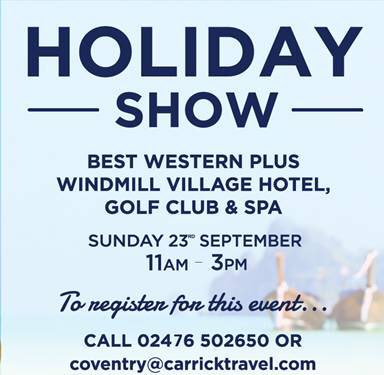 #Covhourliv Have you got your ticket for <a href="/CarrickTravel/">Carrick Travel</a>