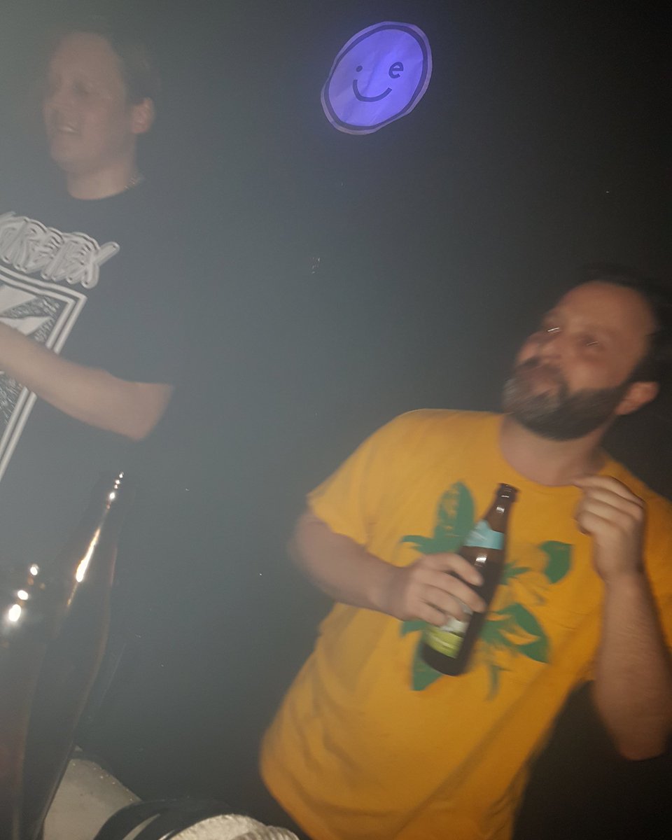 shinshan55's tweet photo. Thanks @DJWindows98 for the music last night at #shamelesslimitless. You never disappoint. @StuartBogie that was some fine cowbelling! #arcadefire #winbutler #stuartbogie #needsmorecowbell https://t.co/L0eopP2JUe