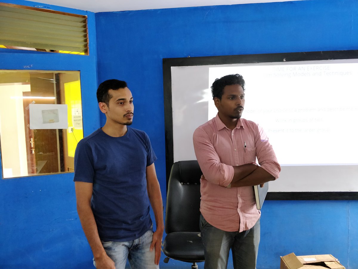 manumantraa's tweet photo. #Problemsolvingworkshop
Teams sharing their ideas to solve the problems
@ajay184f
@aarjay
@testanalystat
@deeptig84
@manumantraa
@Aneesh65086758
@sivabalanvr
@parmeshmishra
@ZGluZXNo
@chitralsagar
#problems
#solutions
#learning
#education https://t.co/nzrZeWfS3p