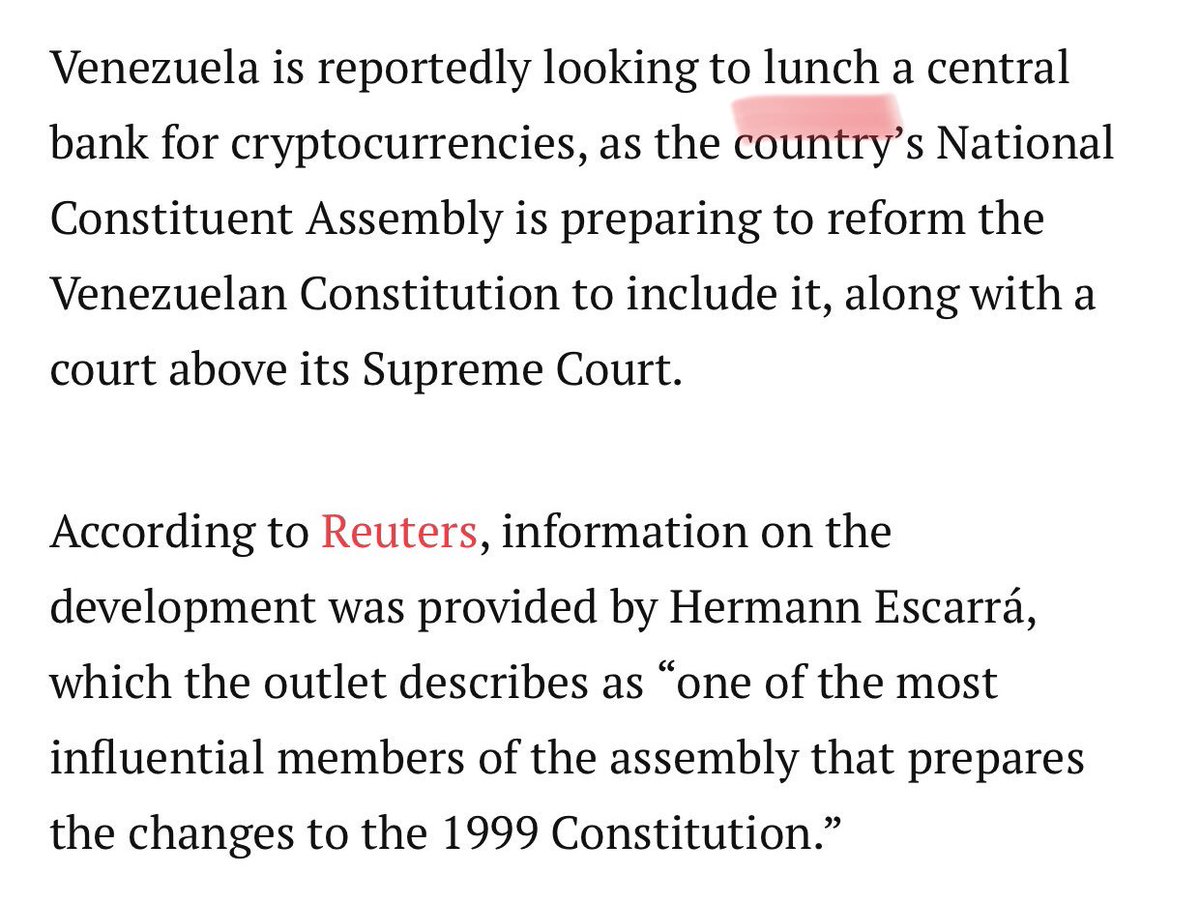 Mvais3's tweet photo. #Venezuela’s government has better business lunching #cryptocurrencies than launching their corrupt #petro. It smells scam and corruption all over #bitcoin #altcoin $btc @CryptoCoinsNews https://t.co/u1ePRNpDSk