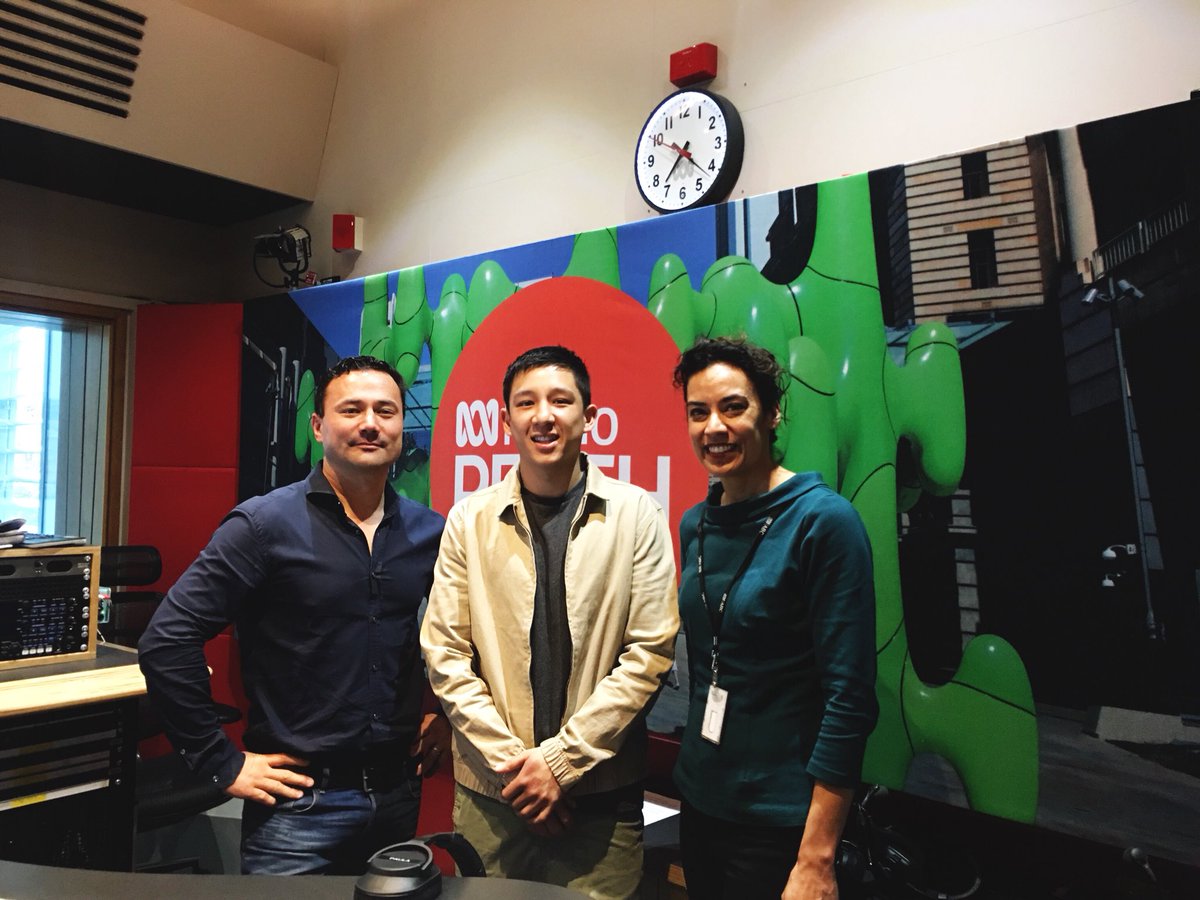 brendan_pang's tweet photo. Definitely worth waking up early to talk with @abcperth about all things dumplings in the lead up to the @GoodFoodWine show next week. Boyyyy it’s going to be a good one. Come down and say hello 🥟👋🥢 #ABCPerth #GFWS #Perthfood https://t.co/ds7ADhNr74
