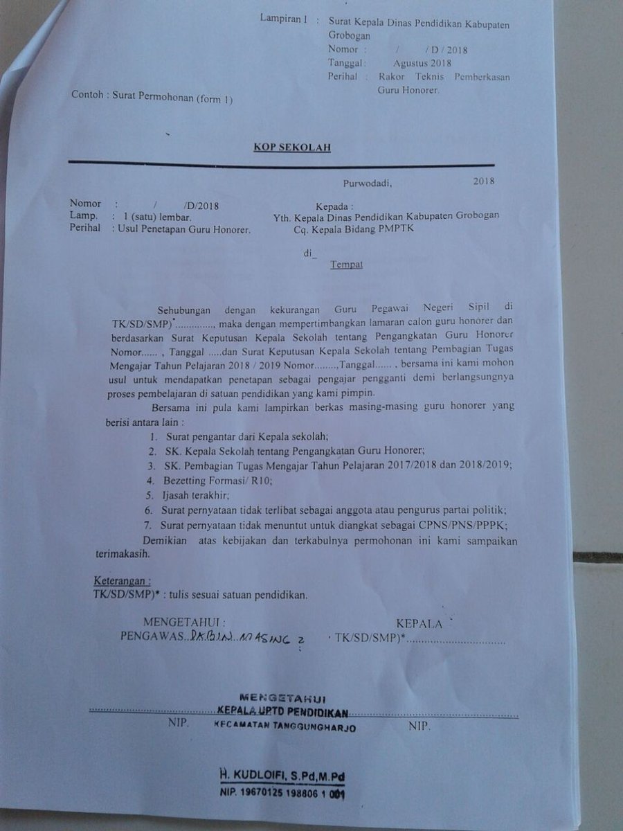 Contoh Surat Kunjungan Hormat Pegawai Daerah