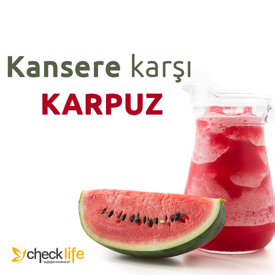 Kanserle mücadeleden astım hastalığına, sindirim sisteminin düzenli çalışmasından kalp sağlığına kadar birçok hastalıktan bünyeyi korur. Karpuzun bol miktarda içerdiği 'likopen' kalp ve damar sağlığımız için önemlidir.

0850 305 50 51 - 0258 911 08 48
checklife.com.tr
