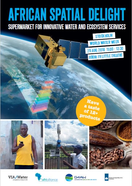 NLSpaceOffice's tweet photo. Who said space data can’t be appetising? Check out the most
#innovative #G4AW information products for #SDGs
#water and #foodsecurity #WWWeek 2018! Session on
August 29th, join us! @siwi_water @IGG_NL @viawater @IGG_NL @AfriAlliance1 @ihedelft 

https://t.co/e5UW7mJkUp https://t.co/yXCr7eYCzZ