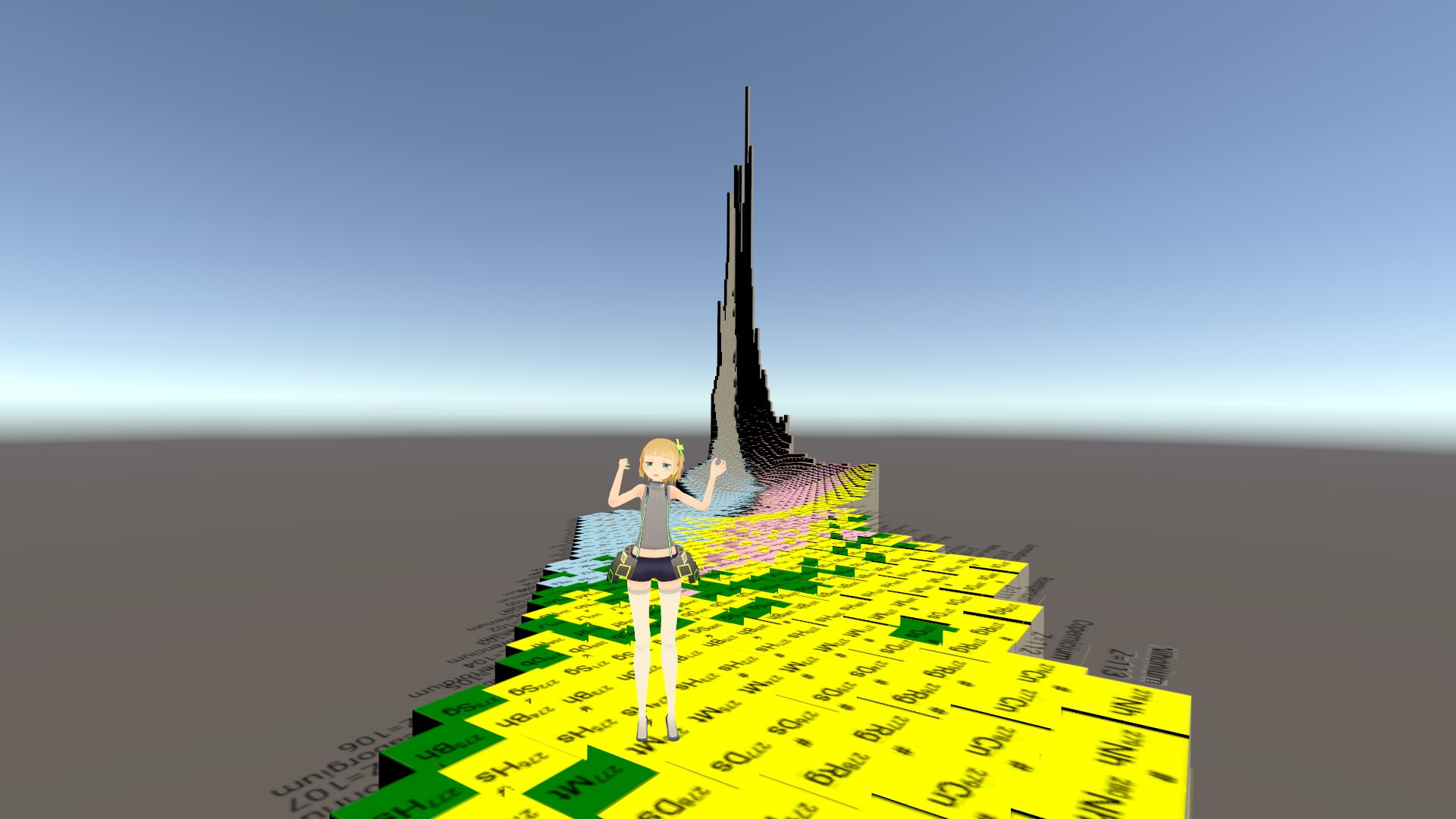 番匠カンナ Idiomorph ハイゼンベルクの谷 で談笑するvrアカデミアの面々 昨日から作り始めた新ワールドだよ これから物理学の概念や数式をもとに空間をつくるよ Vr建築 Vrアカデミア T Co 19pgnfgzru Twitter