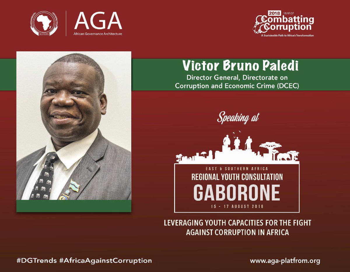 AGA_Platform's tweet image. The Keynote Presentation by Victor Bruno Paledi 

He is the Director General of the Directorate on Corruption and Election Crime 

#DGTrends 
#AfricaAgainstCorruption