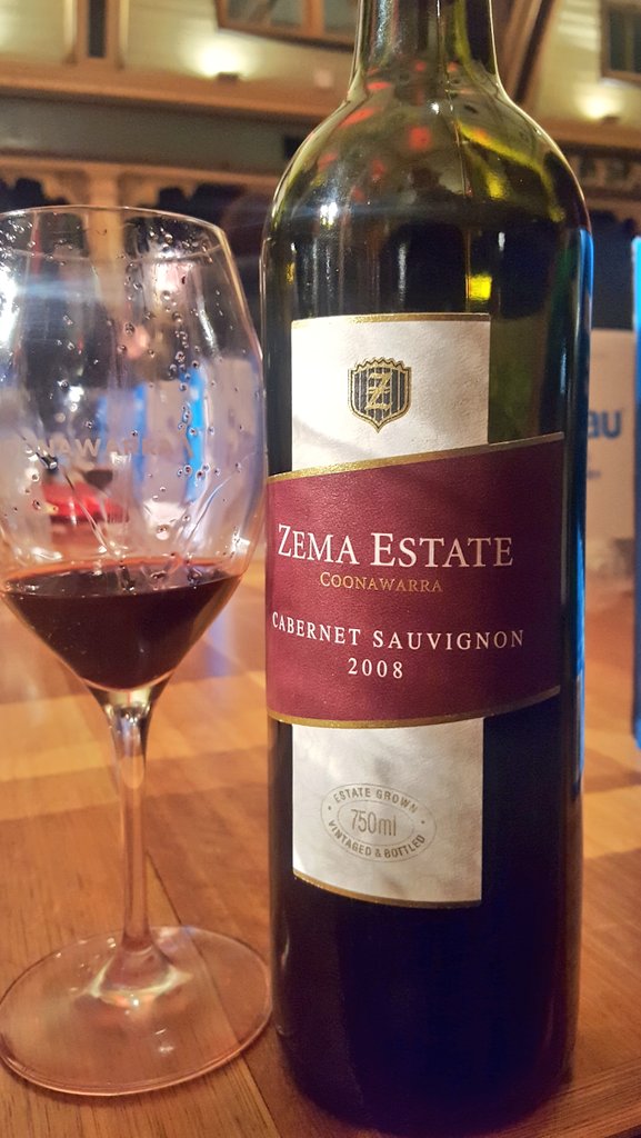 Zema Estate Coonawarra Cabernet Sauvignon 2008 <a href="/ZemaEstate/">Zema Estate</a> <a href="/CoonawarraWine/">Coonawarra</a> <a href="/winewankers/">The Wine Wankers 🍾🤛🎉🥂</a> This magnificent decade old red is right in the zone #drinkthegoodstuff BT 🍷🍷🍷🍷🍷