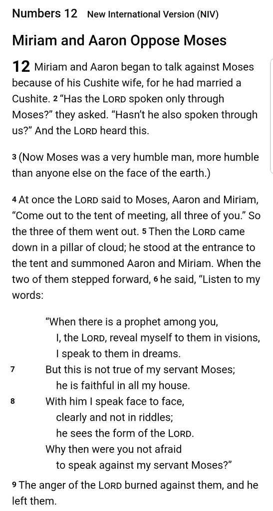 Came across something interesting... God dealing with racism? In the Bible, Moses married a black Cushite woman (from today's Nubia in Sudan/Axum Ethiop…