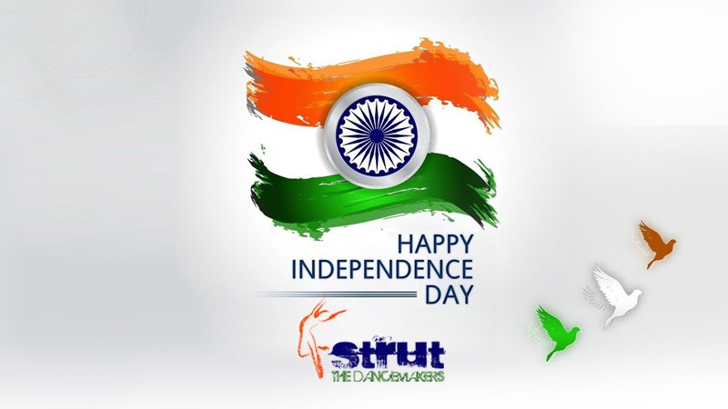 Strut_Dance's tweet photo. Dance truly sets your spirit free. A very Happy Independence Day to all our fellow Indians. Respect and love one another and spread the joy. #India #Independenceday #strutdance #dancewithstrut #proudindian #dance #freedom #Mumbai https://t.co/DW68takioS