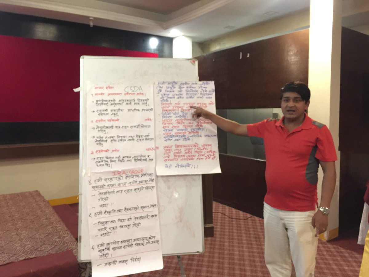 ADRANepal's tweet photo. Disaster Needs Assessment training being rolled on in 2nd day. Participants are found to be benefited so far and hope to get more hands on knowledge by the end of the training. #DNATraining #StaffCapacityBuilding @ADRANepal https://t.co/fWilc6V3GJ