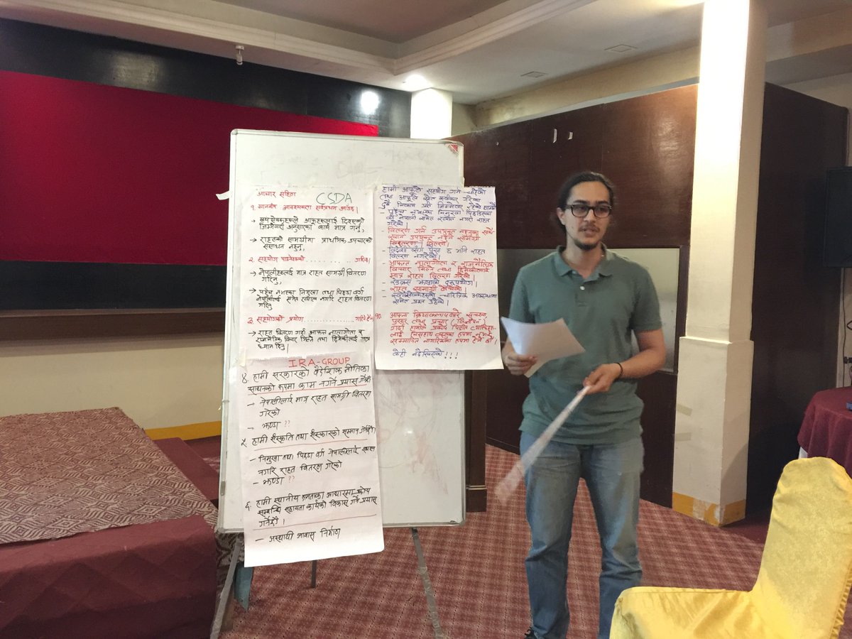 ADRANepal's tweet photo. Disaster Needs Assessment training being rolled on in 2nd day. Participants are found to be benefited so far and hope to get more hands on knowledge by the end of the training. #DNATraining #StaffCapacityBuilding @ADRANepal https://t.co/fWilc6V3GJ