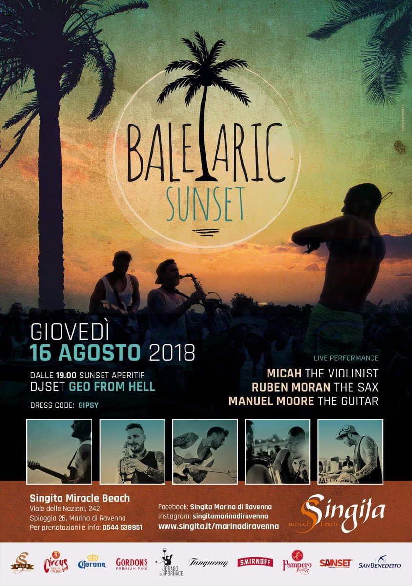 Tomorrow with <a href="/m3showlive/">M3 Show Ibiza</a> at the Balearic Sunset of Singita Marina DI Ravenna

Sarà una notte fantastica!