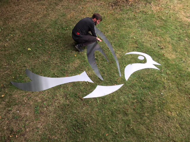 Nightingale_NTA's tweet photo. Another sneak peek - This time at our @Nightingale_NTA bird being fabricated prior to having fixing rods attached and being fixed to the front of the Academy.  More to follow... #goodschoolgettingbetter #SchoolEnvironmentMatters #schoolsoutforsummer #Education @AETAcademies https://t.co/jT0YpliDiC