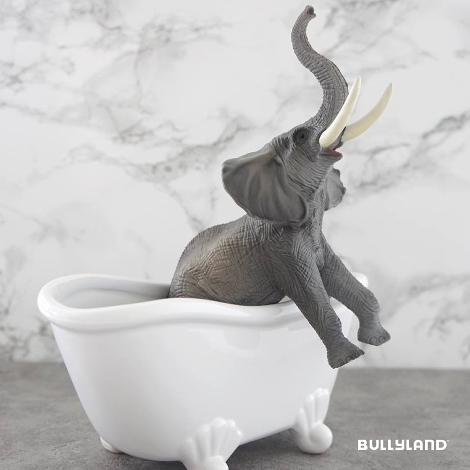 BullylandUK's tweet photo. An elephant in a bath… now that’s something you don’t see every day! #BullylandUK #PVCFree https://t.co/L5ypOAqyDd