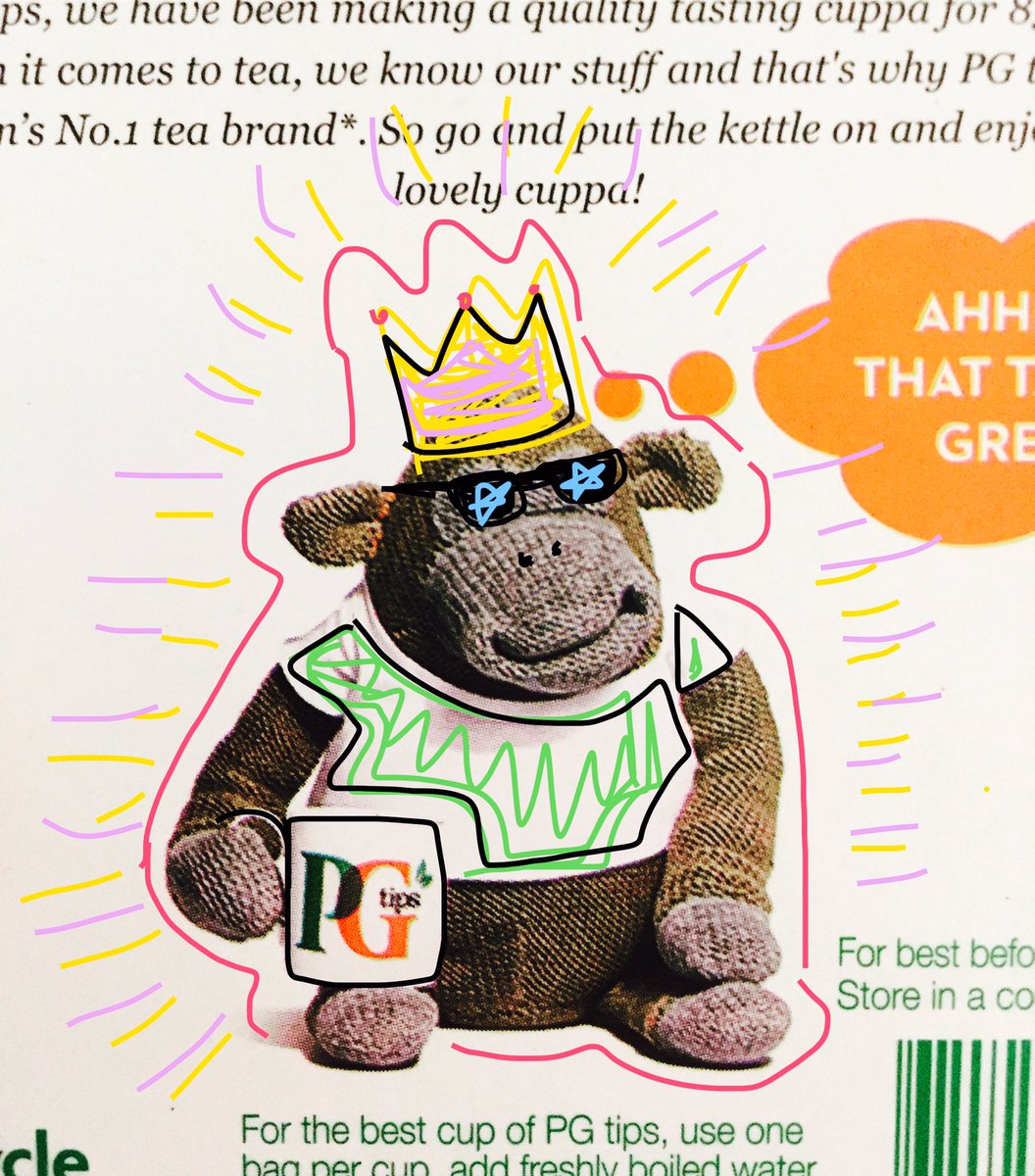 King of tea <a href="/PGtips/">PG tips</a> #sockmonkey