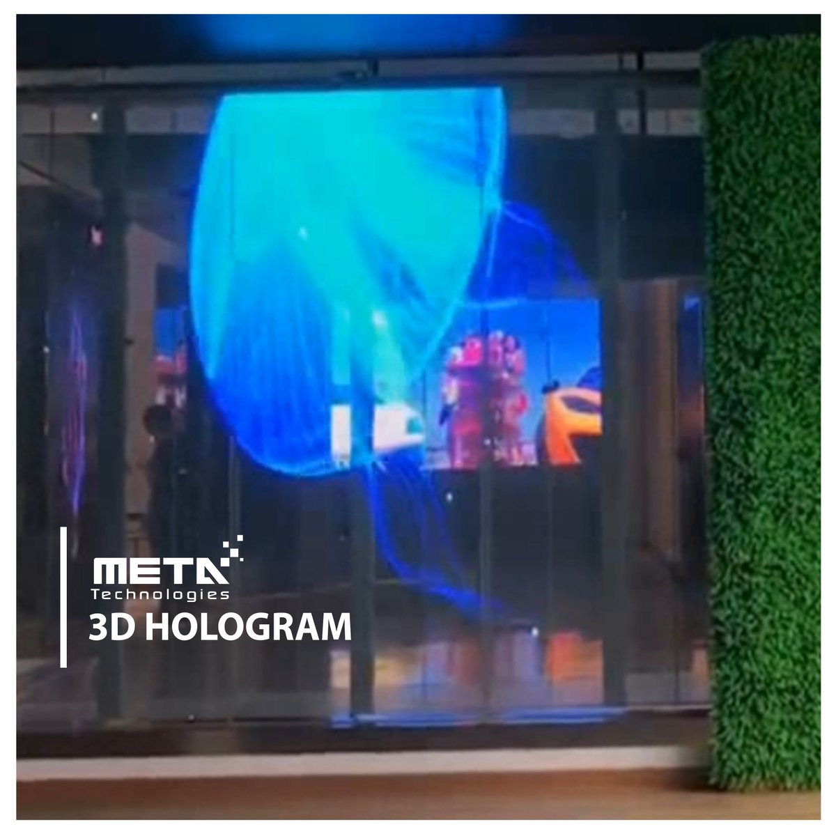 MetaUAE's tweet photo. A 3D hologram is defined as a 3D projection that exists freely in space and is visible to everyone without the need for 3D glasses. Reach us at hello@meta.ae or 044201100 for inquiries about 3D Hologram. #METAUAE #META #3dhologram #advertising #technology #tech #innovation https://t.co/eVdBwYFLes