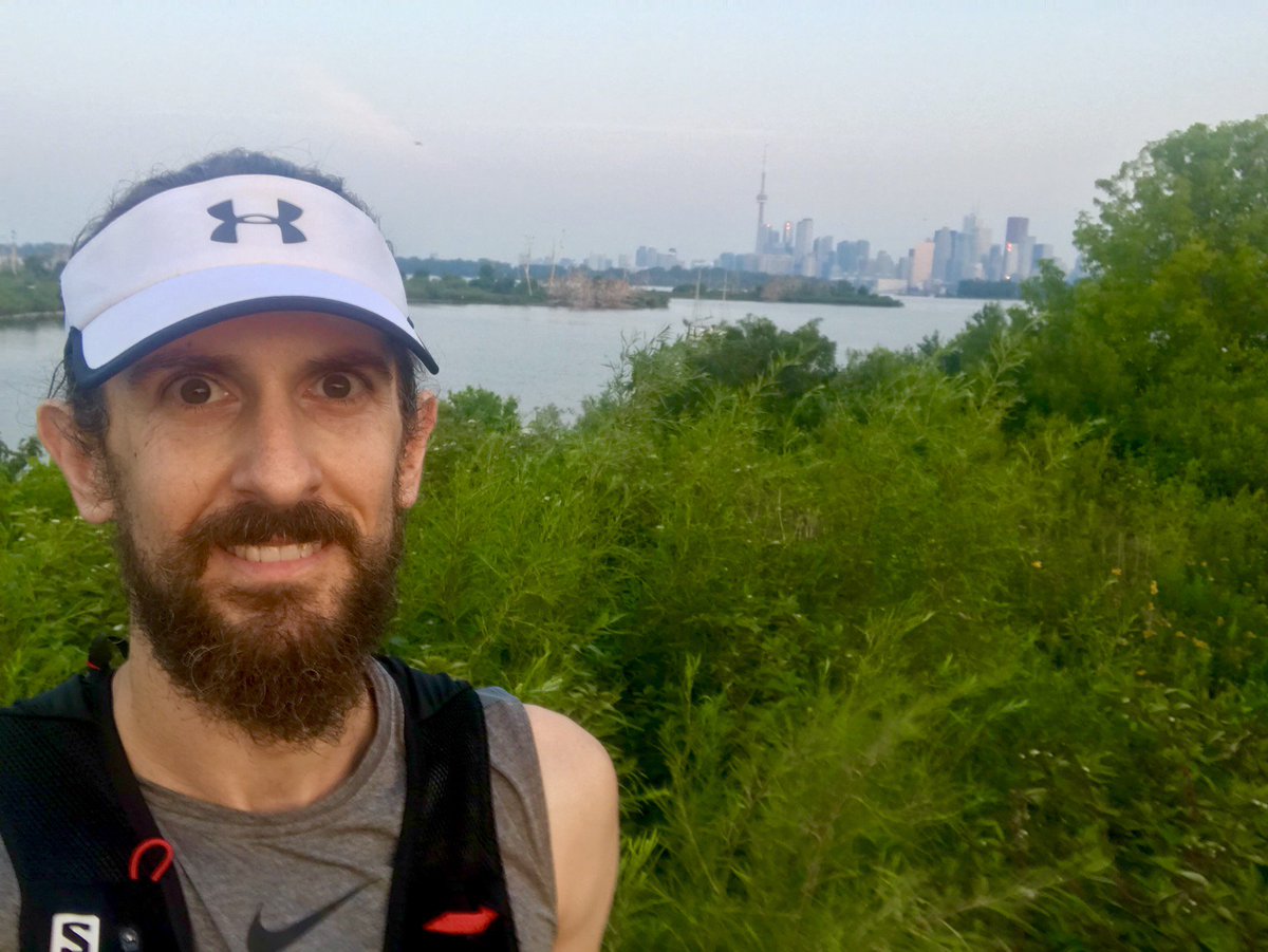 KievitLab's tweet photo. An early morning jog out to Tommy Thompson Park for some beautiful views (and one ugly one) before another day of science with the incredibly supportive #NeuroTrauma2018 
Come visit this afternoon at poster PS2.04.44! https://t.co/N9k22cfGoA