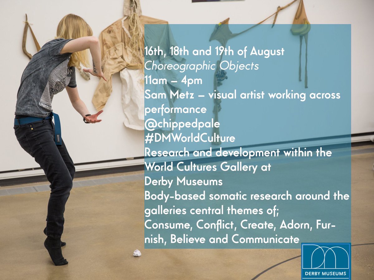 andreanhj's tweet photo. So excited about this performance in response to coproduced themes in the @DMWorldCulture gallery with  @chippedpale @DivineLocale A place for interesting encounters and creative response. Creativity inspires creativity. #coproduction https://t.co/zGrirLvFiw