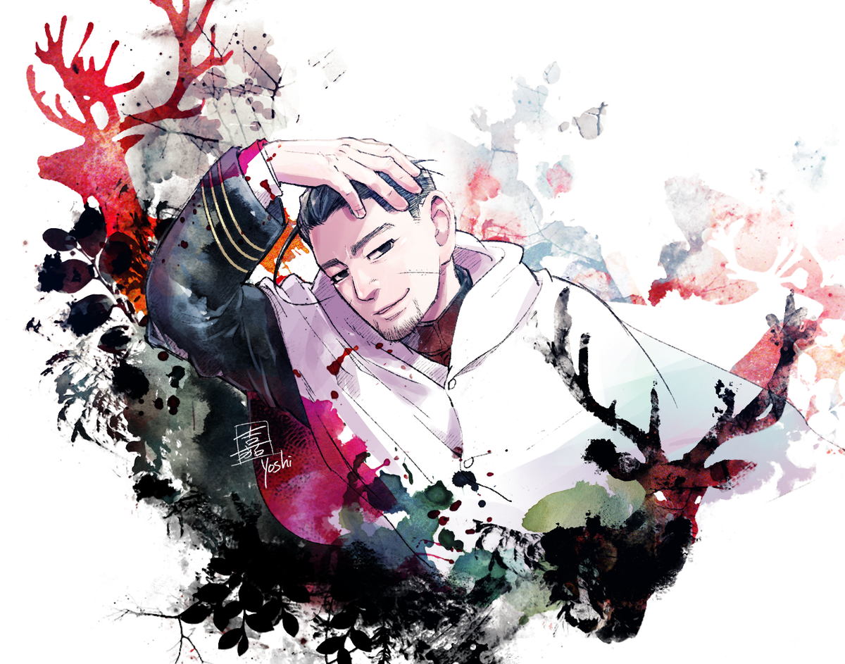 尾形百之助 「山猫と馴鹿 」|嘉のイラスト