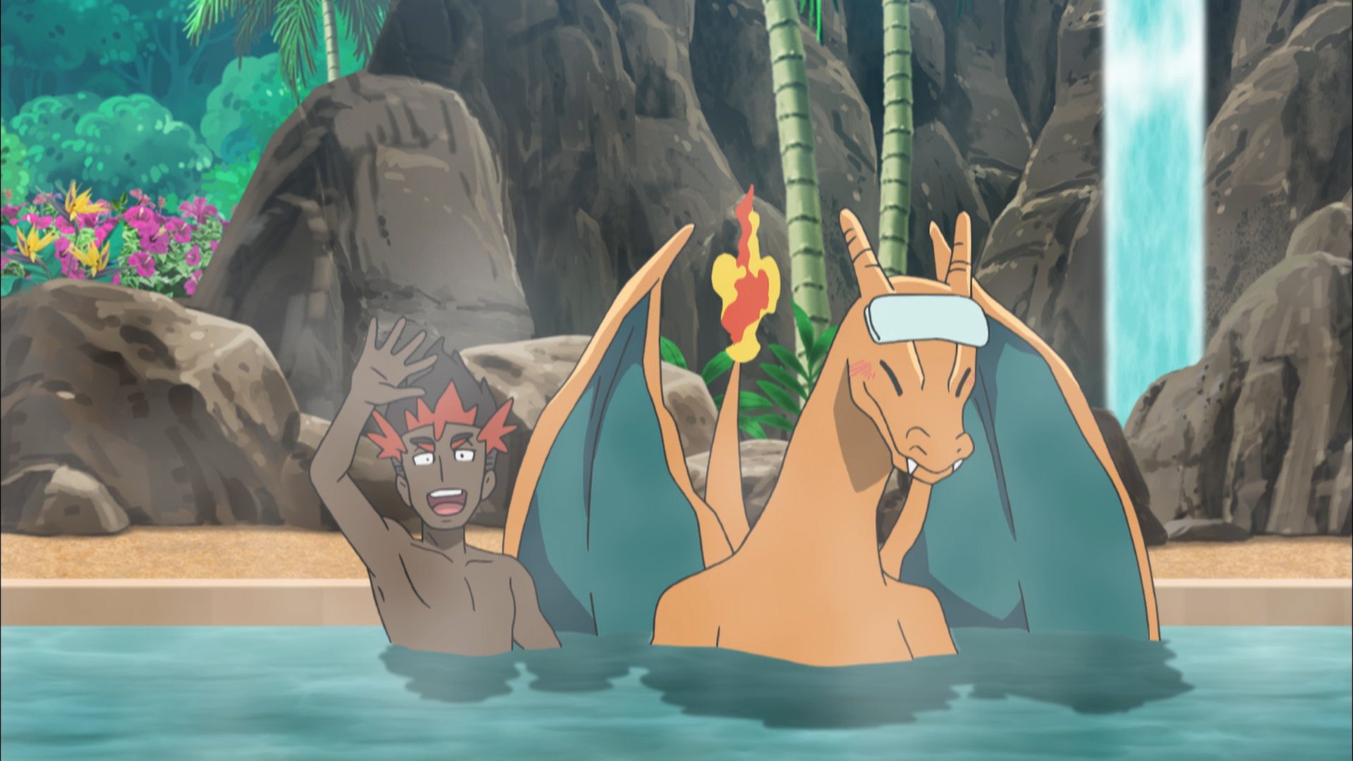 Twitter 上的 ポケモン公式ツイッター 明日のアニポケ ライドポケモンたちを癒してあげようと ポケモンパラダイスリゾート にやってきたサトシたち ガブリアスやフライゴンはプールでわいわい ハクリューやチルタリスは泥パックですべすべ 中でもカキの Twitter 上的 ポケモン公式ツイッター 明日のアニポケ ライドポケモンたちを癒してあげようと ポケモンパラダイスリゾート にやってきたサトシたち ガブリアスやフライゴンはプールでわいわい ハクリューやチルタリスは泥パックですべすべ 中でもカキの