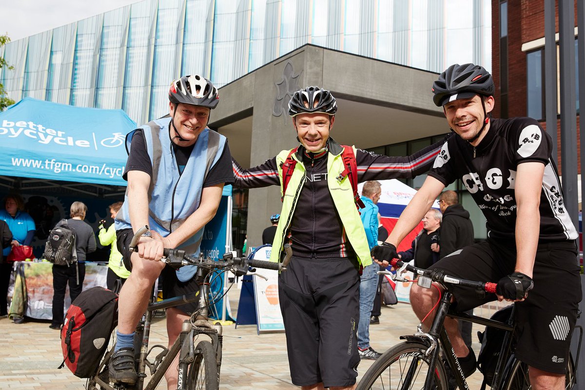 McrMetSustain's tweet photo. Today is #CycleToWorkDay! Already cycling don't forget about @CorridorTravel's monthly free cyclist breakfast (next 5th Sept). Keen to start cycling to work? @ManMetUni offers a Cycle2Work scheme &amp; interest free loan to get a brand new bicycle! #BetterByCycle 🚴‍♀️ https://t.co/17RQW6Fv8e