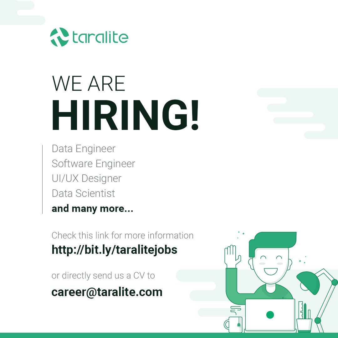 Taralite_id's tweet photo. Taralite is Hiring!
Ayo, kirimkan CV kamu ke Taralite! 
Taralite akan berikan pengalaman kerja yang menarik buat kamu! 
Jangan ragu untuk gabung dengan mereka yang sudah lebih dulu jadi bagian dari Taralite.
Info yang lebih lanjut, klik link di bawah ini;
https://t.co/leQ9ec9ArG https://t.co/OuIuxEiaxw