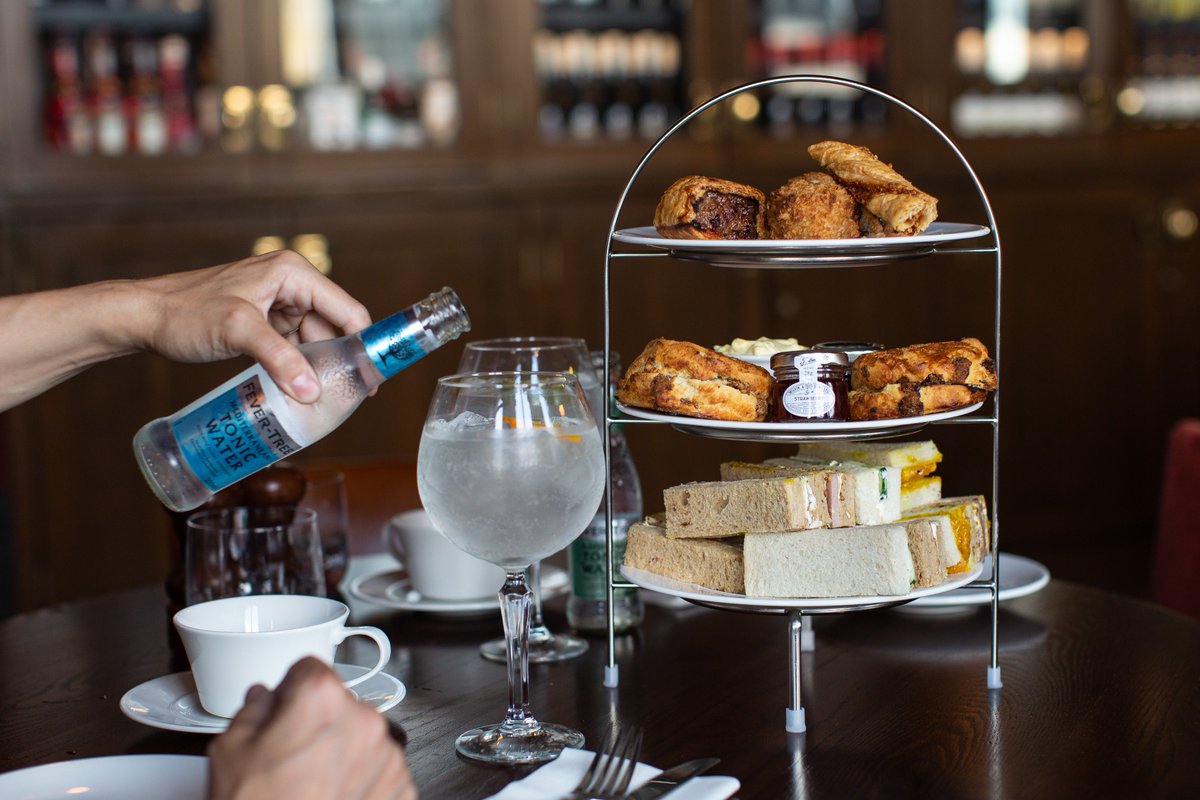 Join us on the Lower Arcade in the Picnic Area at #stpancrasinternational this Thursday from 5-7pm as the Pub and dining rooms of #stpancrasstation celebrate #afternoonteaweek Your choice of fine finger sandwiches, fruit scones with cream and jam, with mini pub classic bar snacks