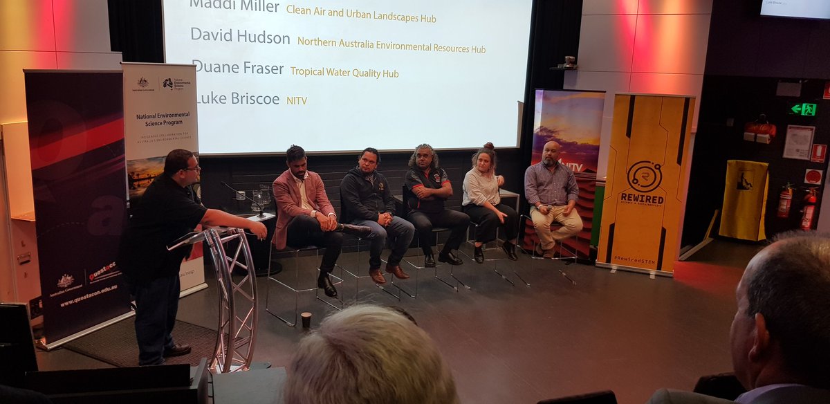 StephMcLenn's tweet photo. Indigenous Science Conversations @questacon for @Aus_ScienceWeek - embedding Indigenous knowledge into western science is talking to people in W Syd to about local seasonal markers to help scientists understand air quality in urban environments. #RewiredSTEM https://t.co/a9tX80whAA