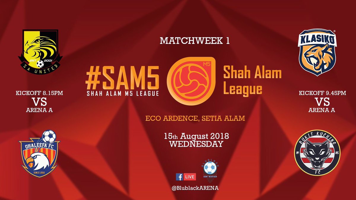 Blublack_Prod's tweet photo. Live tonight!
The first matches of the Shah Alam M5 League.
https://t.co/ni36HCh4q1 https://t.co/QEmy3E6cqW