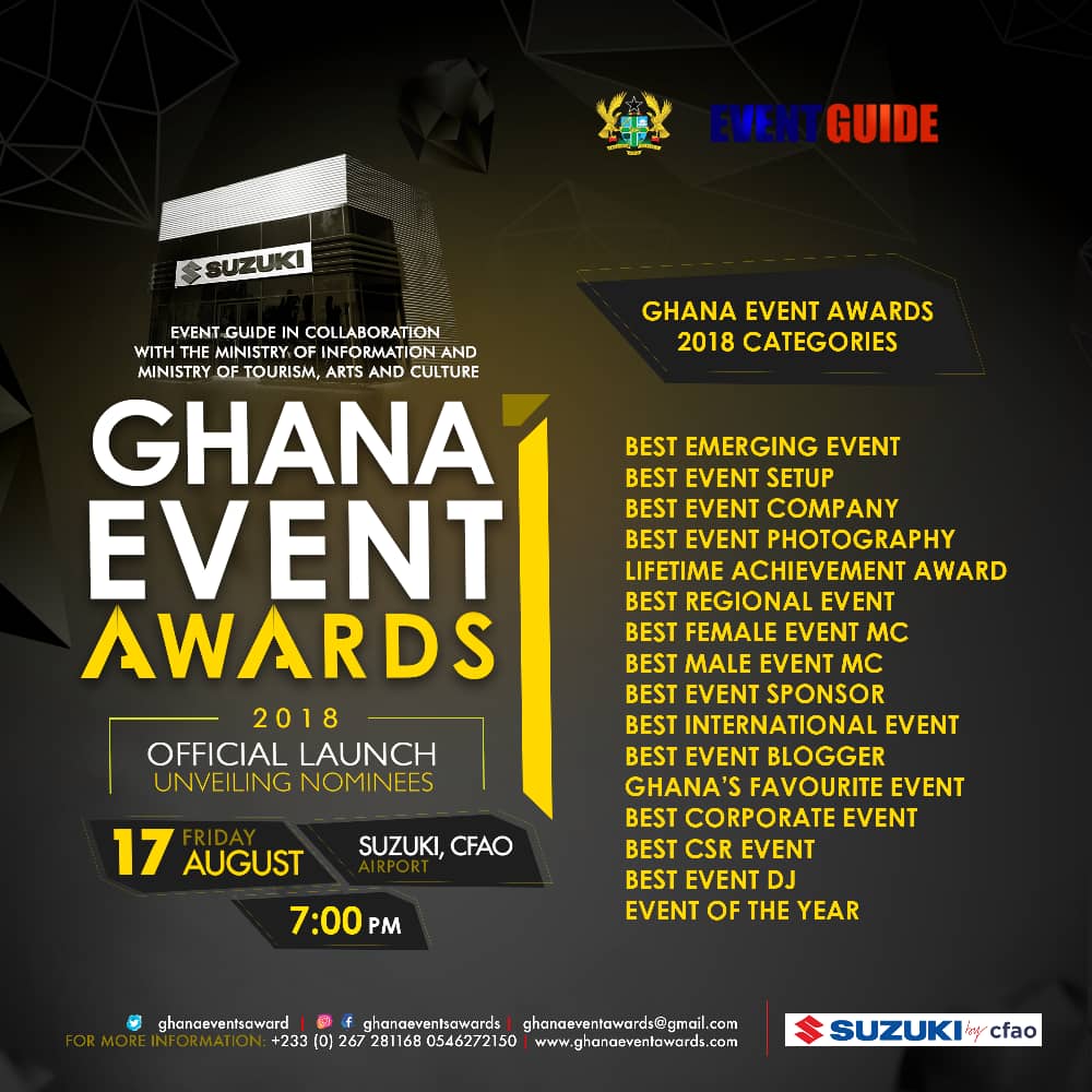 KentemizedGh's tweet photo. We cant wait to see you at the Launch and Unveiling of nominations of Ghana Event Awards 2018.... #GEA18 @eventguide_gh @Ghanaeventaward @thefamilygh @ZylofonMedia @Starr1035Fm @live919fm https://t.co/SPeQ8m6RiQ