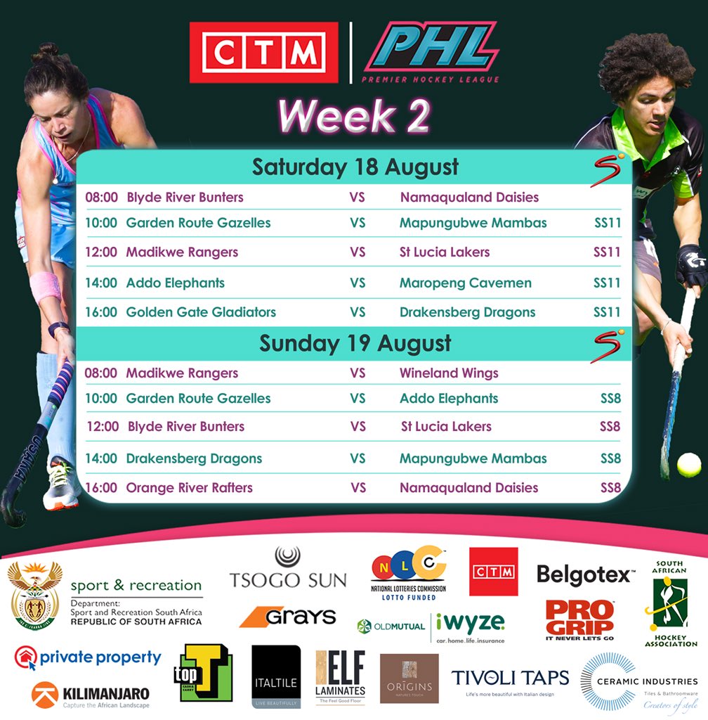 SA_PHL's tweet image. 🚨 🔊 FIXTURE TIME AMENDMENTS. Please note there have been a few time changes to fixtures. Make sure you know when your team is playing and don’t miss out 🏑💪🏼 🔥 #PHL18 #CTMPHL18
