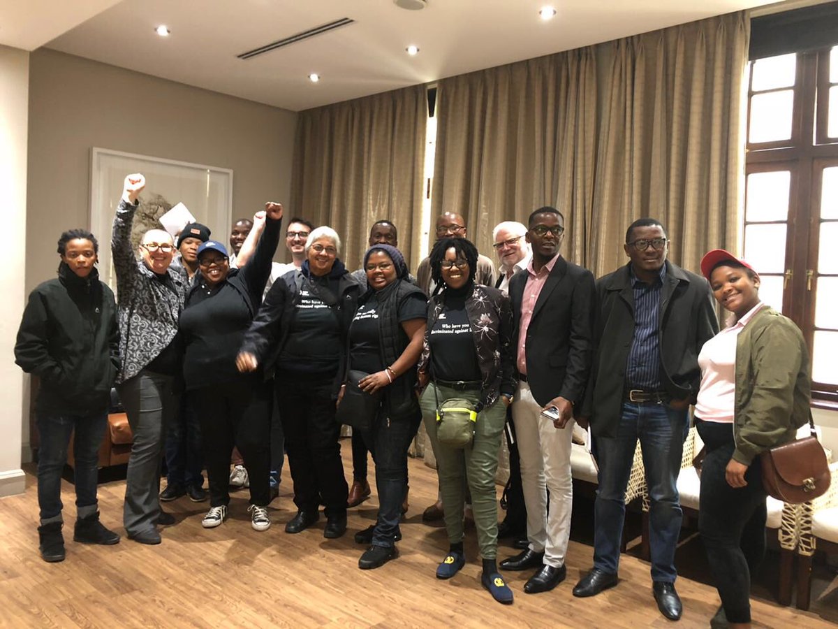 COPE_SA's tweet photo. Honourable @0Deidre pictured here with representatives from the public as well as organizations that seek to end discrimination against the LGBTI community.
The support from the Home Affairs Portfolio Committee to ammend The #CivilUnionAct is very welcome. https://t.co/ubUXRUx8JB