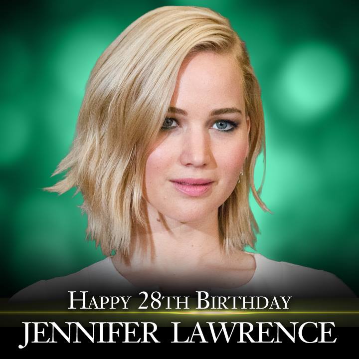 Happy Birthday to actress Jennifer Lawrence!      