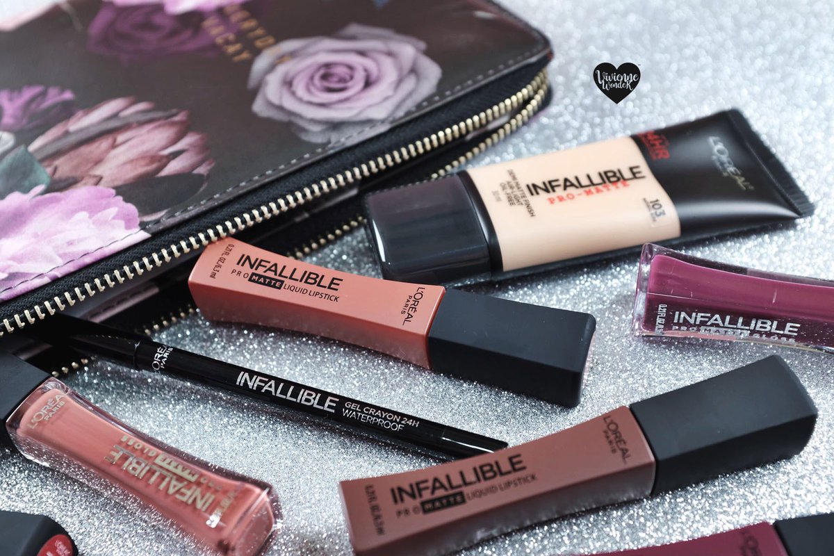 Viviennewonder's tweet photo. L'oreal รุ่น Infallible ที่เป็นรองพื้นตัวดัง ตอนนี้ปล่อยลิปออกมาใหม่แล้วนะทุกคน มีทั้ง Pro matte Liquid และ Pro matte gloss เป็นแมตต์ 2 เนื้อให้ Texture ที่แตกต่าง วันนี้วี่เอา Pro matte Liquid มาแจกด้วย 9 รางวัลแค่ RT + FOLLOW ประกาศ 25 สค นี้ค่า https://t.co/oSuJ3a5IqH