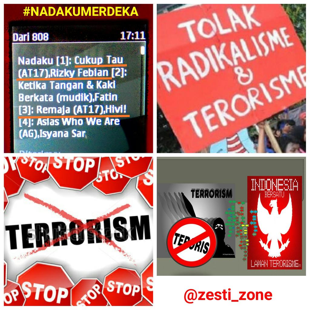 zesti_zone's tweet photo. @Sevenesia @XFunMusic @xfunity Merdeka itu adalah ketika negri ini terbebas dari segala bentuk terorisme dan paham radikalisme yang mengganggu keamanan dan kedaulatan Indonesia @ummah_um @widaNdah28 #NADAKUMERDEKA https://t.co/e1I3yWqFXe