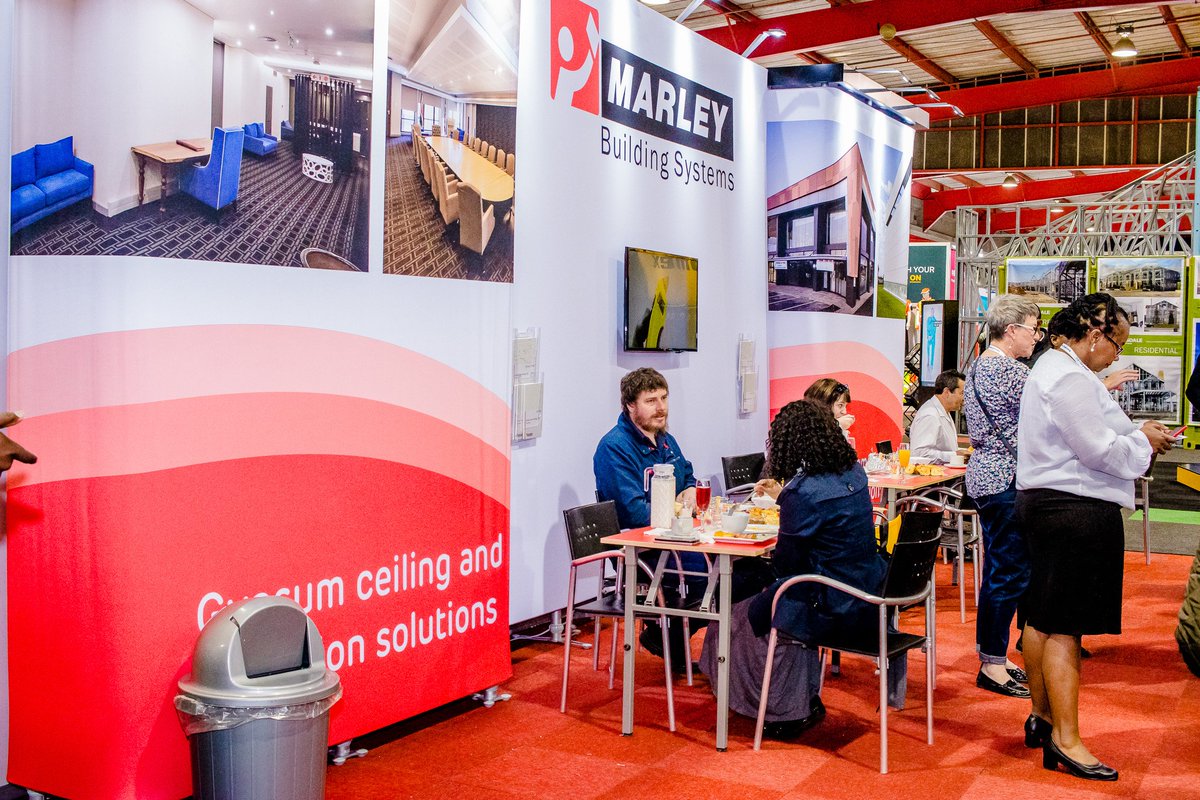 SiniatZA's tweet photo. Marley Building Systems is at #InterBuild18! We are very excited about our new products which will be on display at this year's event. Come to the Nasrec Expo Centre to find out more about how you can build a masterpiece when you #BuildWithMarley @InterbuildSA https://t.co/XLKL5gkXfr