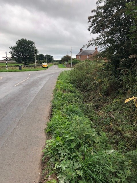 EdenPolice's tweet photo. Re-visited Salkeld Dykes this morning after RTC on Sunday where a car ended up on its roof. You can see the flattened grass where the car lay, luckily no injury. Speed detection and 6 drivers reported for excess speed, all over 40! I will be back. #SlowDown #KillYourSpeed #PC2209 https://t.co/Rh16y5gaSi