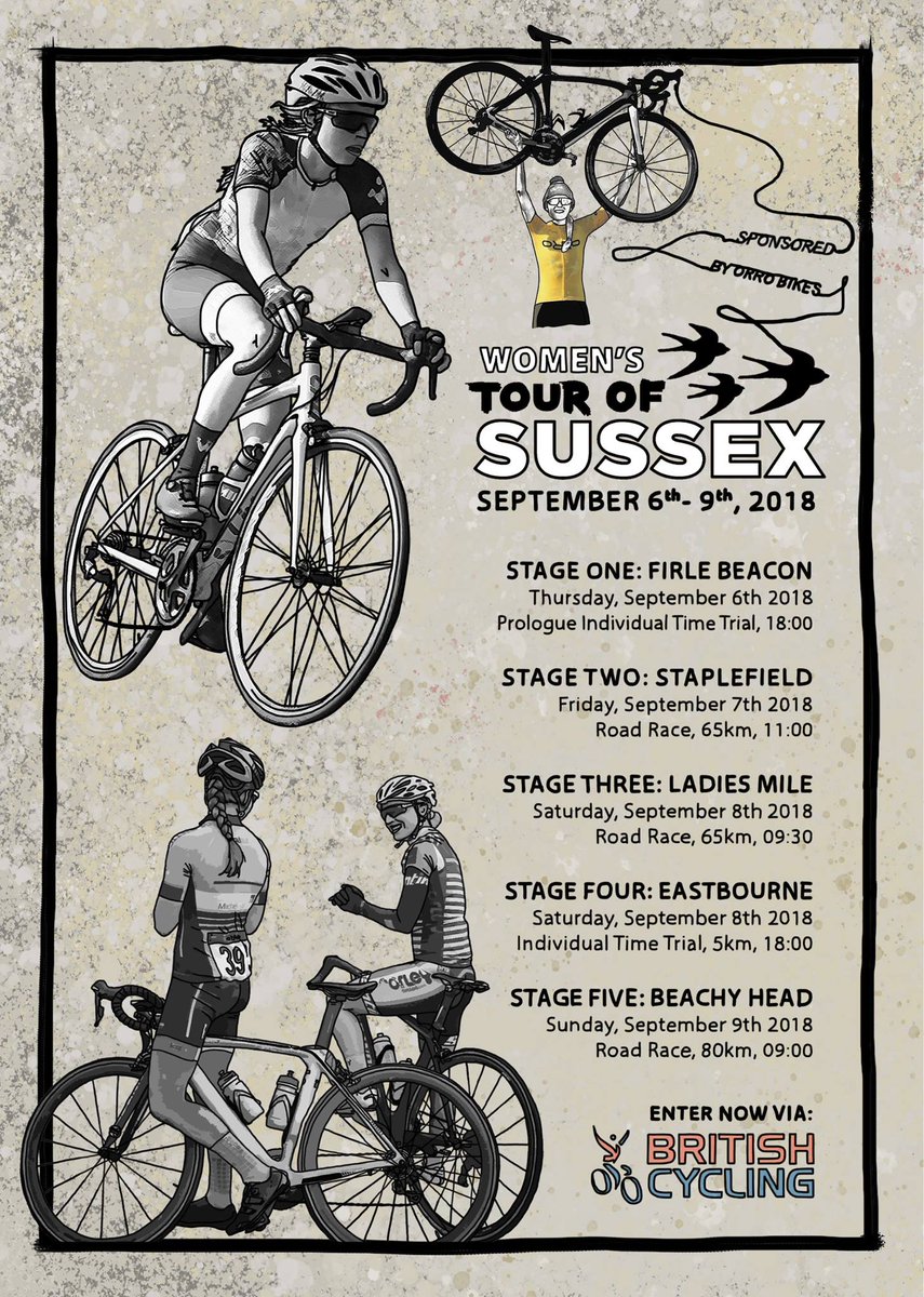 The #womenstourofsussex is in need of riders! This event is under threat due to low entry levels

britishcycling.org.uk/events/details…