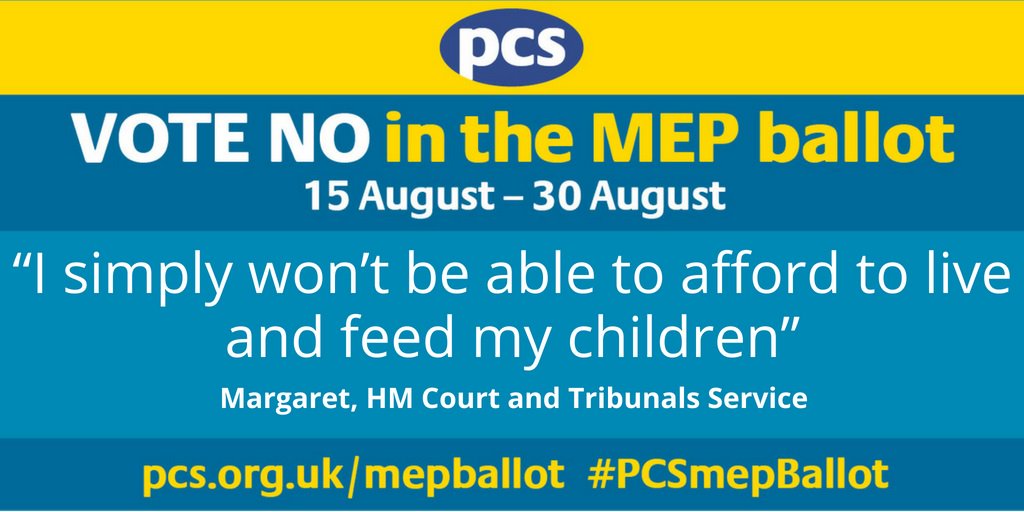 pcs_union's tweet photo. As members vote in the PCS ballot on Ministry of Justice proposals to cut their terms and conditions and extend their hours more of them have contacted us to tell us why they’re voting no. https://t.co/IAuMfKZueh #PCSmepBallot https://t.co/WTPNo51ELc