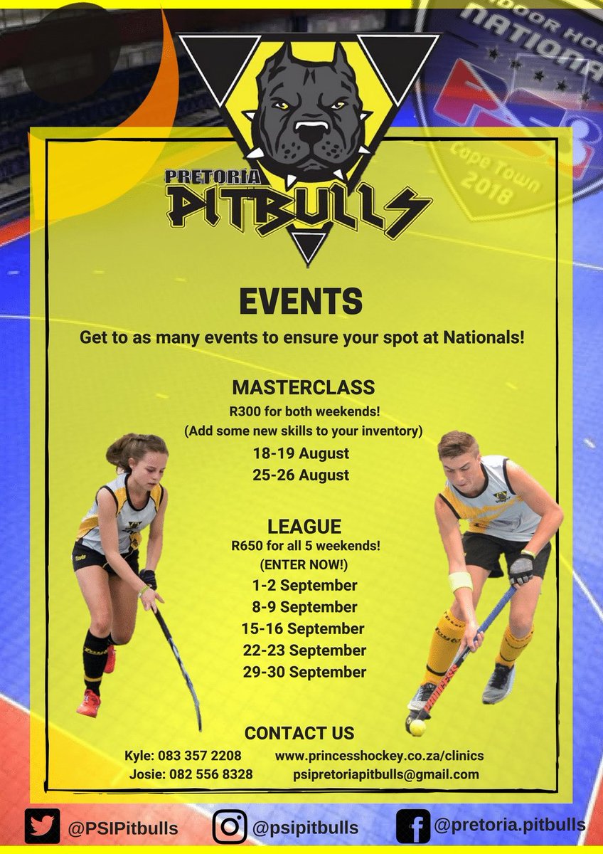 We are excited to get the season going to prepare for PSI NATIONALS 2018 that will be happening in Cape Town!

To register please see the link--->
 docs.google.com/forms/d/e/1FAI…

Masterclass Times included in the link!

We are EXCITED to see you there!