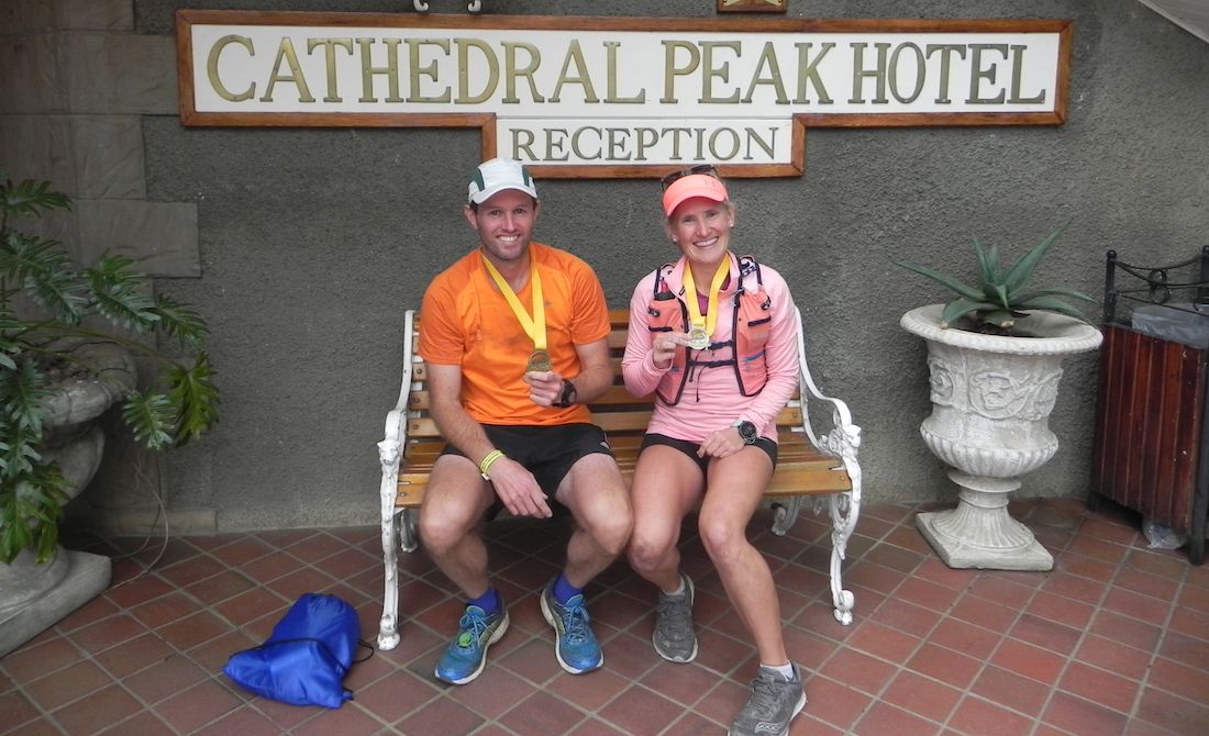 A big congradulations to Mike Sewell and Carla Merinaro, who completed the Cathedral Peak Mini Challenge today as a team in 3 hours 57 minutes and 39 seconds. They drove down from Johannesburg for the day to take on the challenge #challengeyourself