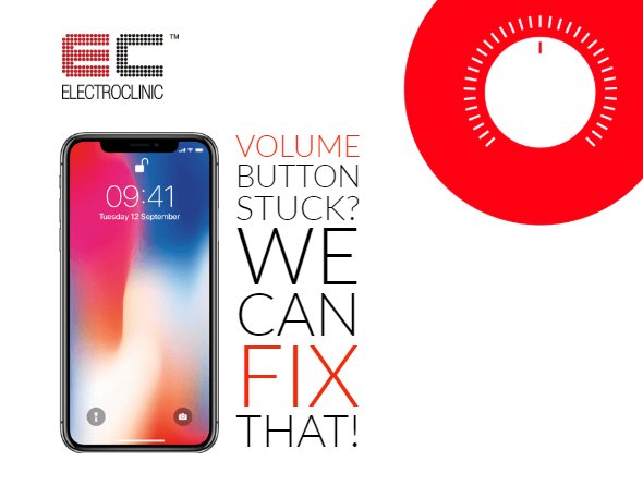 Volume button stuck? We can fix that! electroclinic.co.uk #electroclinic #volumebutton #volume #music #sound #soundrepair #buttonrepair #iphonerepair #iphone #iphonex #apple #applefix #london #repairs #fixmobiles #volumeproblem #soundproblem #ec #button #volumefixing