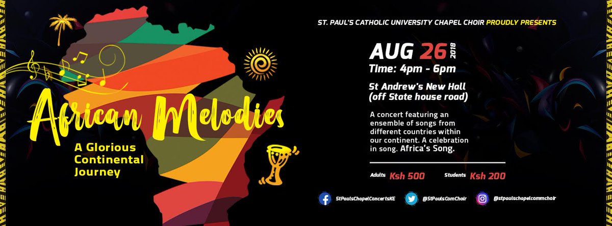 This is happening! #Karibuni #SaveTheDate #Aug26 #3PM #African #Song #Dance #Culture @ St. Andrew's Main Hall, off State House Rd. See you! #Friends #Family #Children #Weekend #FunLoads #StPaulsChapelCommunityChoir! #SundayMotivation #SundayFunday