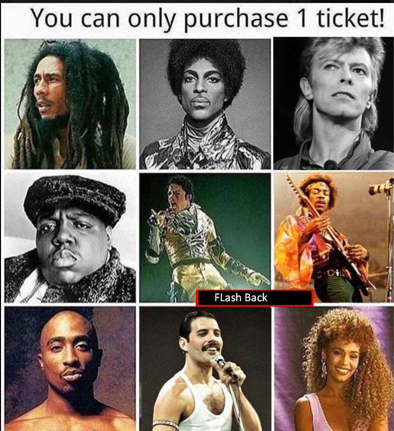 iamSivN's tweet photo. You can only buy one ticket! Hard one between Freddie and MJ for me! https://t.co/aIeZtjSNfy