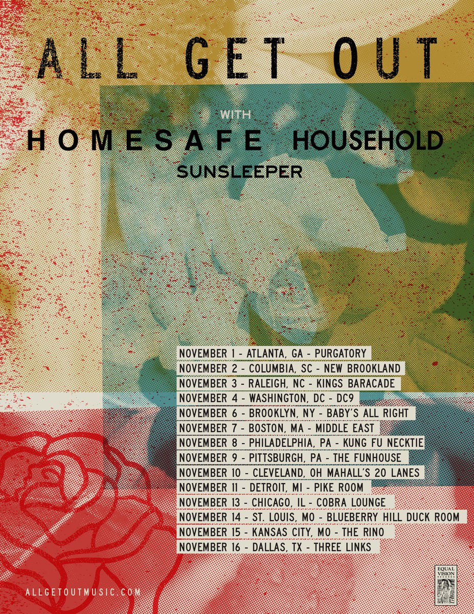 Very excited to be playing with such solid bands! East coast let’s rock.