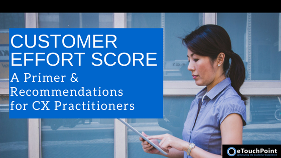 eTouchPoint's tweet photo. What is a good customer effort score? Should we use CES or NPS--or both? Get answers to these and other questions with our primer: https://t.co/N0o8rzmJFm https://t.co/W9HqTkvt5O