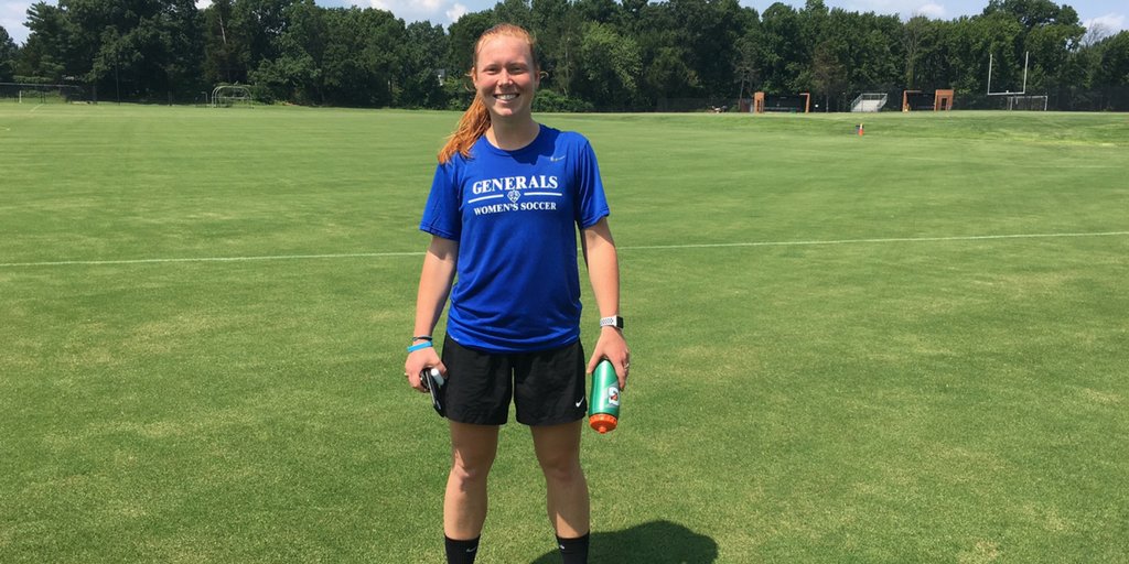 EHSSoccer_Girls's tweet photo. Great to catch Kelsey Anderson (EHS Class of 2016) prepping for the start of preseason at Washington &amp; Lee tomorrow where she'll kick off her third season for the Generals! @EHSMAROON https://t.co/8lYwwfiheY https://t.co/c7E95H0Zle