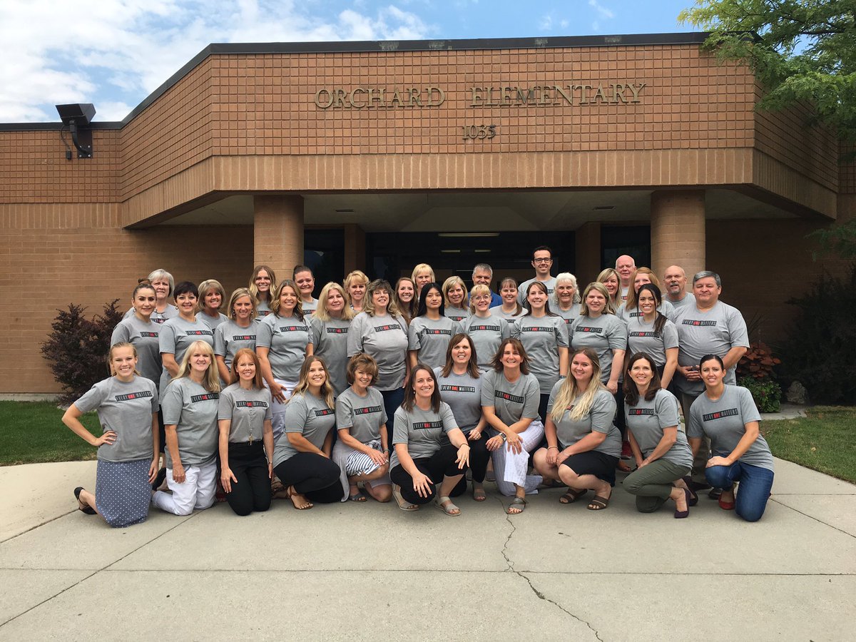 Orchardeagles's tweet photo. #everyONEmatters Orchard teachers are ready for the new school year! https://t.co/7JSFYjN0BZ