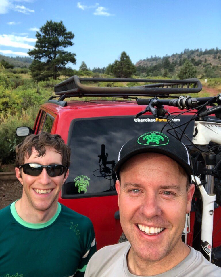 Good morning from our CEO Craig and his buddy! Early rides make for all day smiles. 😁 #turtletribe #mtb #CannabisCommunity #livebetter