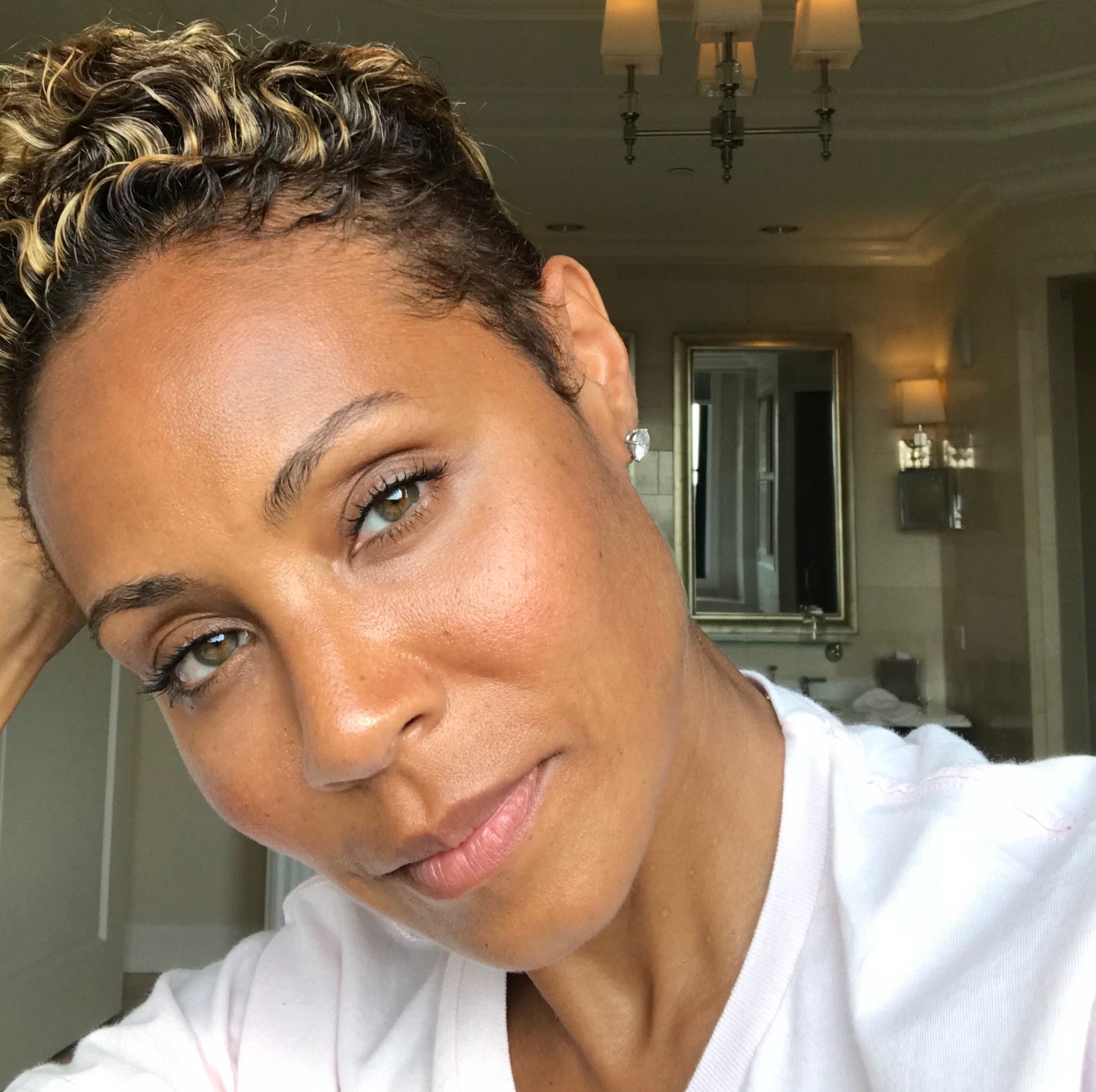 Jada Pinkett smith Inspired Hair Tutorial red table talk hair  YouTube